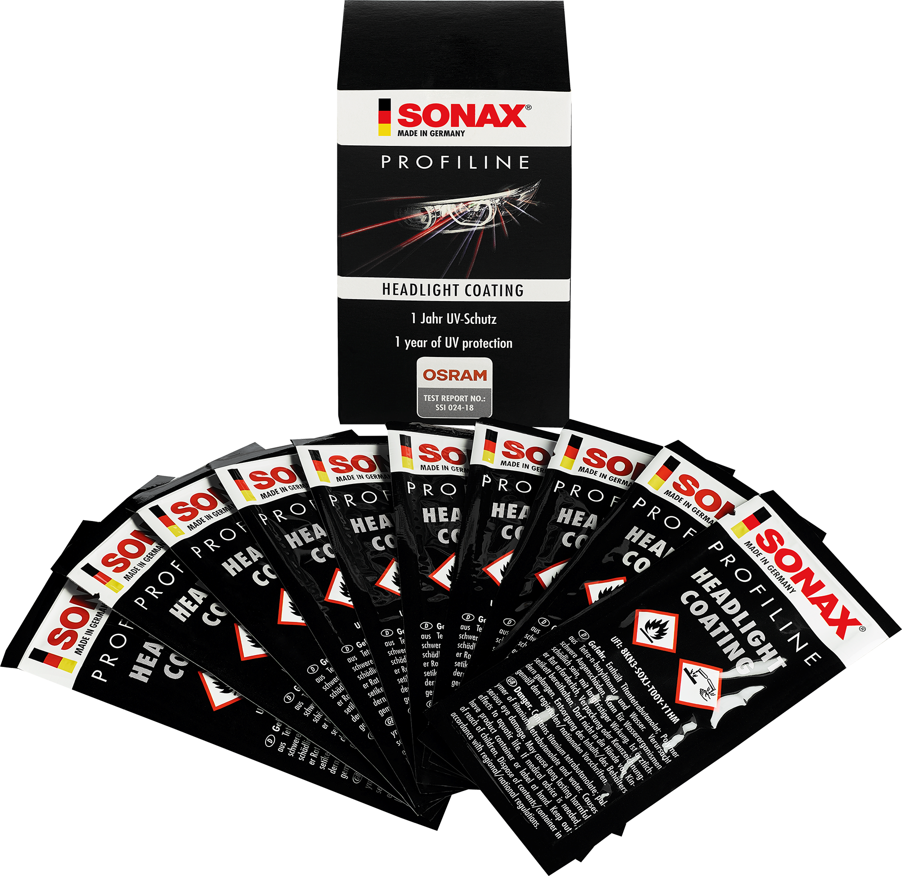 SONAX PROFILINE Headlight Coating- PROFILINE Lớp Bảo Vệ Pha Đèn Dạng Gốm 