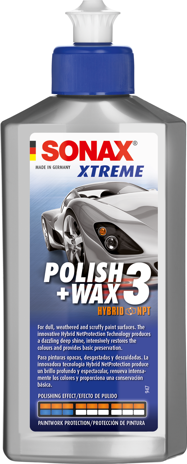 XTREME Polish+Wax 3- EXTRME Wax Tổng Hợp Lai Làm Bóng Che Vết Xước Sơn +Bảo Dưỡng Sơn